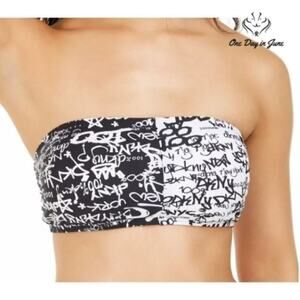 DKNY City Tag Bandeau Bikini Top Size XS